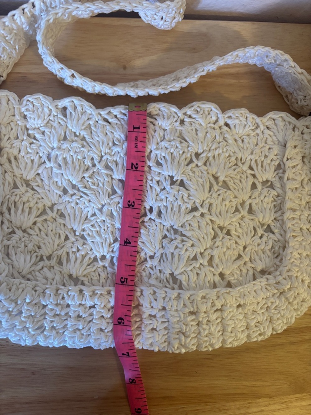 Forever 21 Woman’s Cute, White Crochet Purse, Satchel NWT - Picture 10 of 15